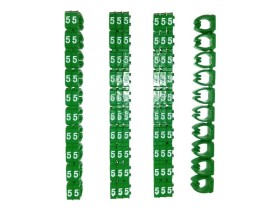 Кольцо маркировочное 5, зеленый Netko 100шт