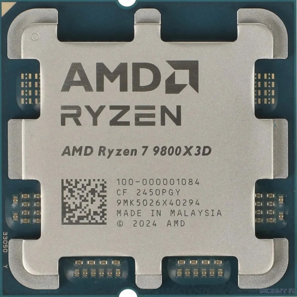 CPU AMD Ryzen 7 9800X3D OEM (100-000001084){Granite Ridge, 4nm, C8/T16, Base 4,7GHz, Turbo 5,2GHz, GPU Radeon Graphics, L3 96Mb, TDP 120W, SAM5}