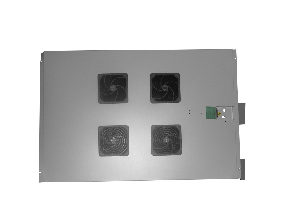 Блок вентиляторов 4 шт для TE глубиной 900 с кабелем серый Netko