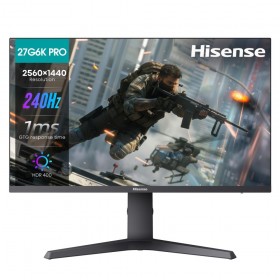 ЖК монитор HISENSE 27G6K-PRO/27&quot; Cенсорный экран нет/FAST IPS/2560x1440 16:9/240 Гц/400/1000:1/1 мс/да/черный/3.5 кг 27G6K-PRO