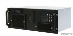 Procase Корпус 4U Rack server case, черный, панель управления, без блока питания, глубина 300мм, MB 12&quot;x9.6&quot;