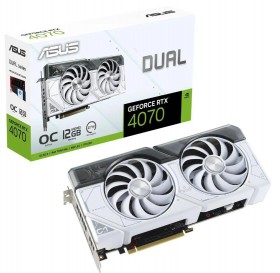 Видеокарта PCIE16 RTX4070 SUPER 12GB DUAL-RTX4070S-O12G-WHITE ASUS