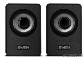 SVEN 135, чёрный, USB, акустическая система 2.0,  мощность 2x3 Вт(RMS)