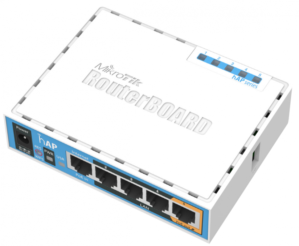 Беспроводная точка доступа MikroTik hAP