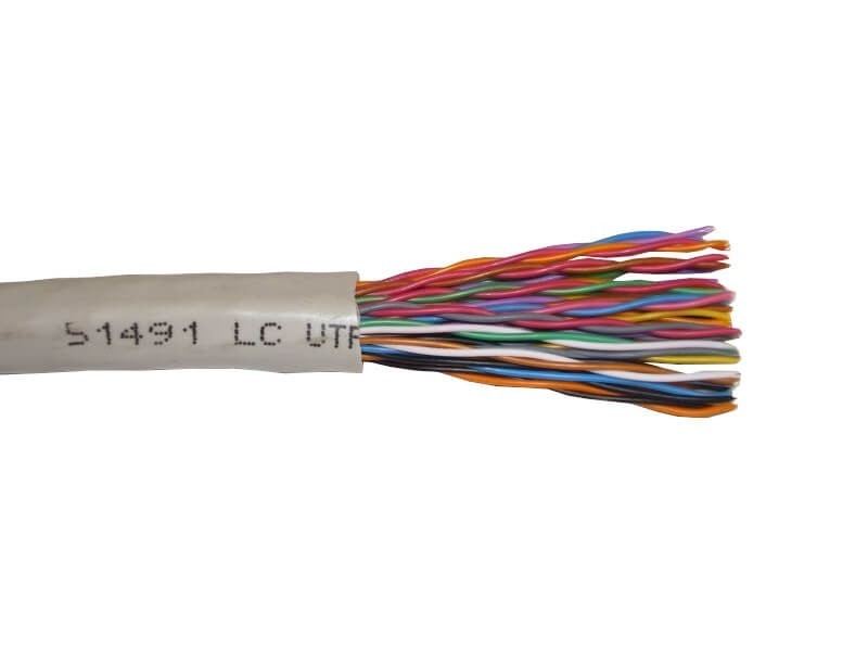 Кабель LC UTP25 cat.5, , 0,45мм, серый 2м