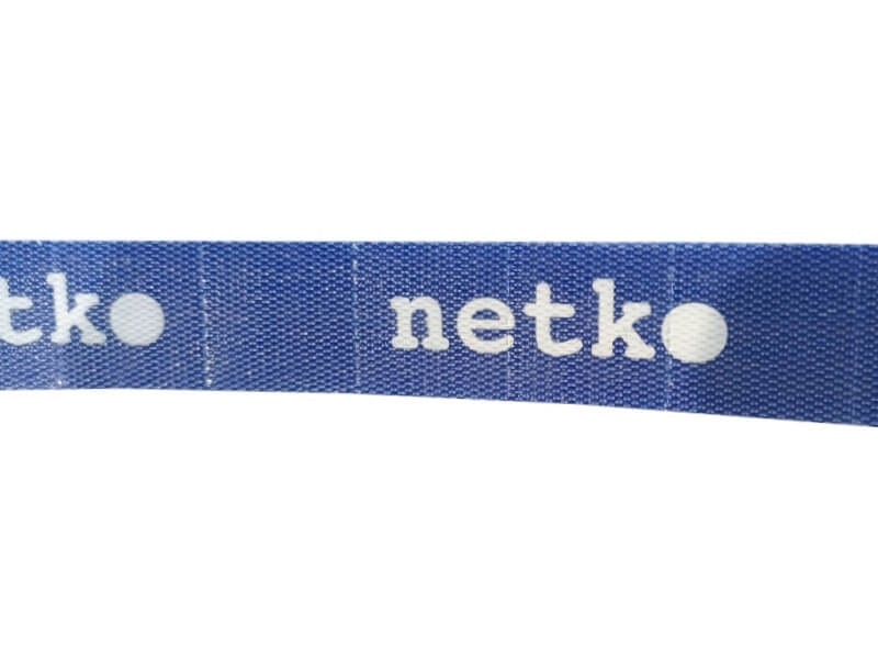 Лента-липучка многоразовая 20мм*5м, с насечками для отрыва (каждые 2 см), синяя NETKO Optima
