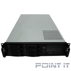 Exegate EX264268RUS Серверный корпус Exegate Pro 2U660-HS06 &lt;RM 19&quot;,  высота 2U, глубина 660, без БП, 6xHotSwap, USB&gt;