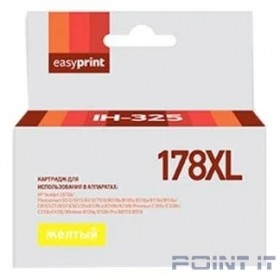 Easyprint  CB325HE  Картридж №178XL для HP Deskjet 3070A/Photosmart 5510/6510/C8583,  желтый, с чипом