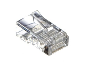 Коннектор RJ45 (8p8c) cat.5е, для одножильного и многожильного кабеля (нож с 2-мя зубцами), 100шт., NETKO Expert CKC