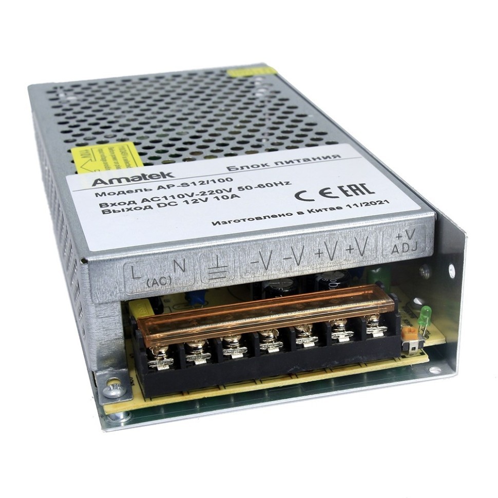 AP-S12/100 - блок питания 12В / 10А стабилизированный