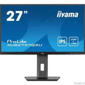 Монитор LCD IIYAMA 27&quot; XUB2797QSU-B1 черный {IPS 2560x1440 100Hz 1ms 250cd 2xHDMI2.0 DisplayPort 2xUSB3.2 2x2W HAS Pivot}