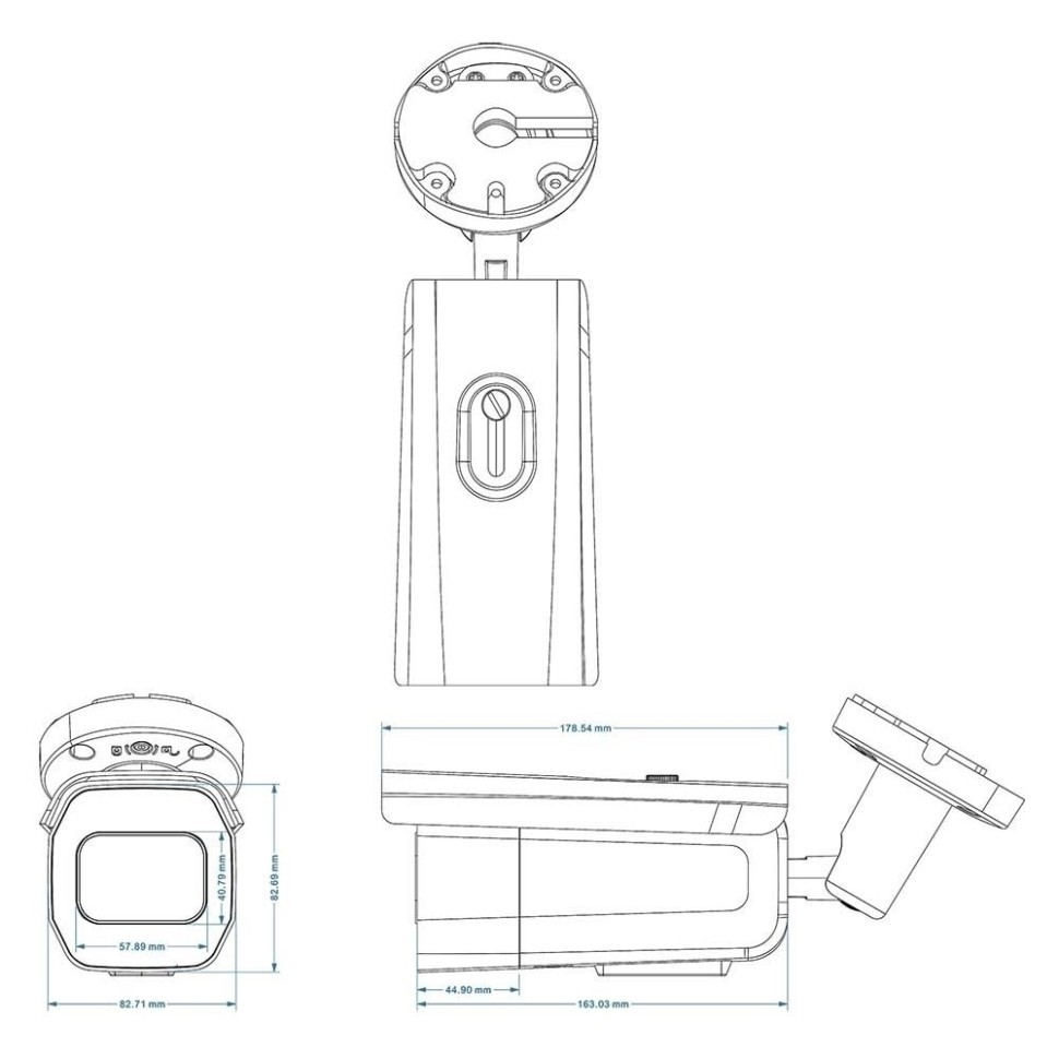 AC-IS805ZS - уличная IP видеокамера 8Мп
