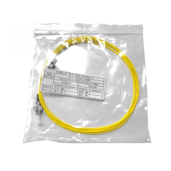 Пигтейл двухсторонний (оптический шнур) FC-FC/UPC SM buffer 0.9мм 9/125, 10 шт