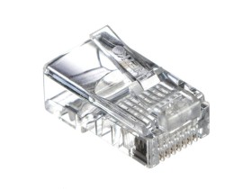 Коннектор RJ45 (8p8c) cat.5е, для одножильного и многожильного кабеля (нож с 3-мя зубцами), 100шт., NETKO Expert CKC