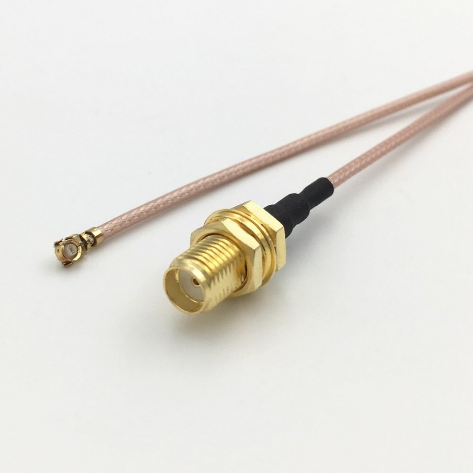 Адаптер для модема (пигтейл) U.fl(IPEX)-SMA(female) кабель RG178 15см.