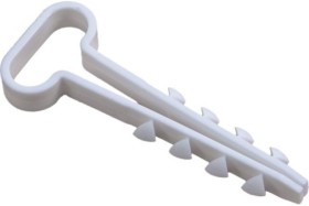 Дюбель- хомут 8х5 мм плоский (100 шт.) белый УП