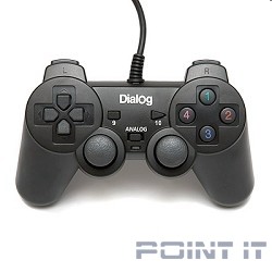Dialog Action GP-A11, черный {Геймпад, вибрация, 12 кнопок, USB}