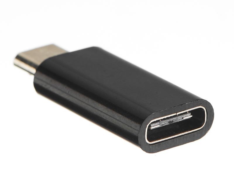 Переходник гнездо Type-C - штекер micro USB, Netko, черный 10шт