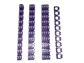 Кольцо маркировочное 7, фиолетовый Netko 100шт