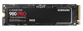 SSD SAMSUNG 980 Pro 500Гб M.2 PCIe Gen4 NVMe 3D NAND Скорость записи 5000 Мб/сек. Скорость чтения 6900 Мб/сек. 2.38mm TBW 300 Тб MZ-V8P500BW