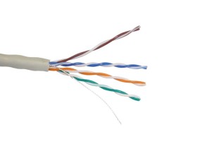 Кабель Skynet Light UTP4 cat.5е, одножильный, Cu, Проходит Fluke тест, серый 150м