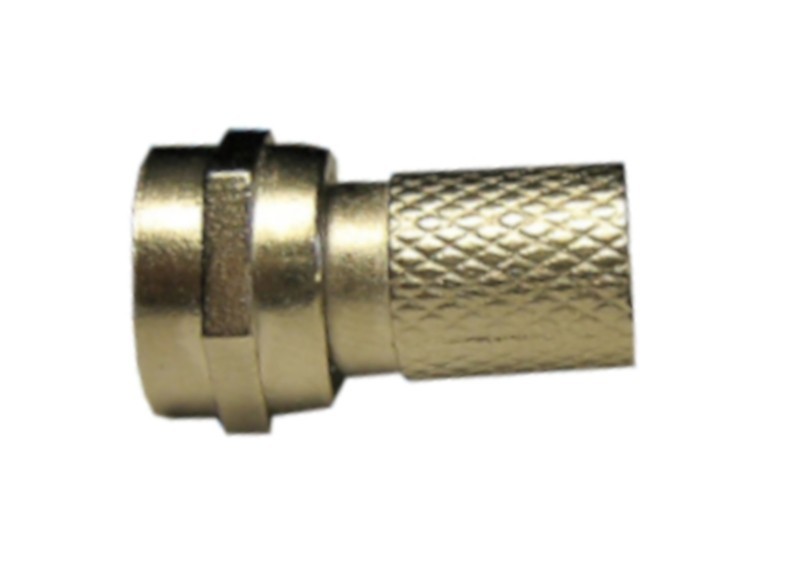 Штекер F (гайка) на RG-59 (цинк) (F113-56), NETKO Optima 10 шт