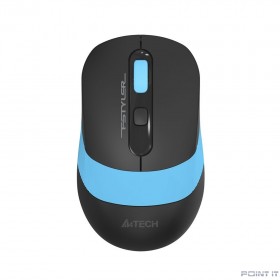 Мышь A4Tech Fstyler FG10S черный/синий оптическая (2000dpi) silent беспроводная USB для ноутбука (4b
