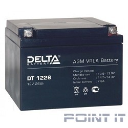 Delta DT 1226 (26 А\ч, 12В) свинцово- кислотный аккумулятор  