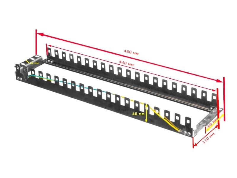 Рама опорная 19 3U на 20 плинтов, тип Krone NETKO Optima