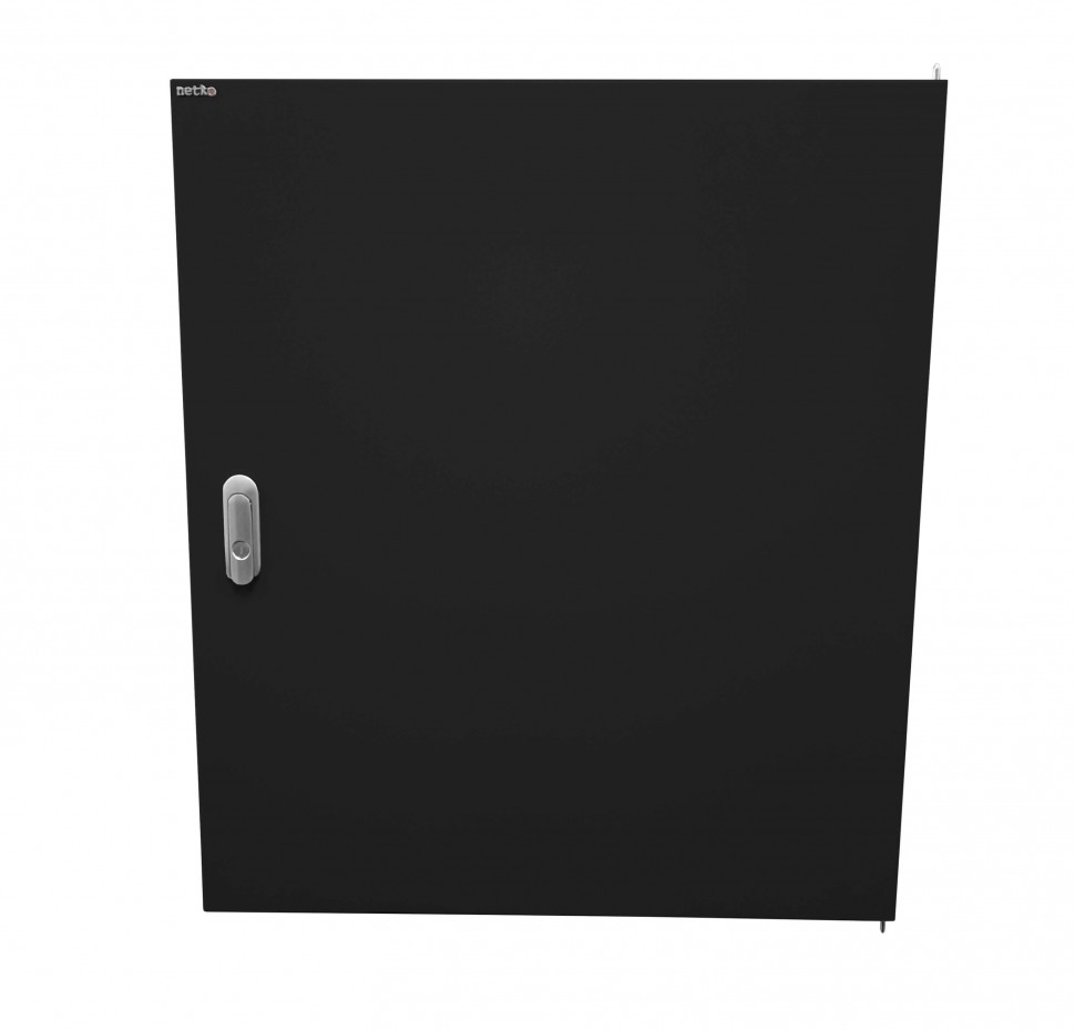 Дверь металлическая с ручкой для шкафа WMA, DUO 6*15 Netko, черная