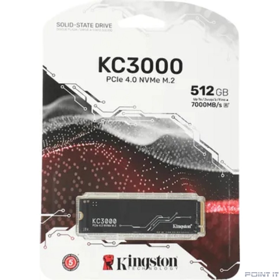 Kingston SSD 512Gb M.2 SKC3000S/512G M.2 2280 NVMe 