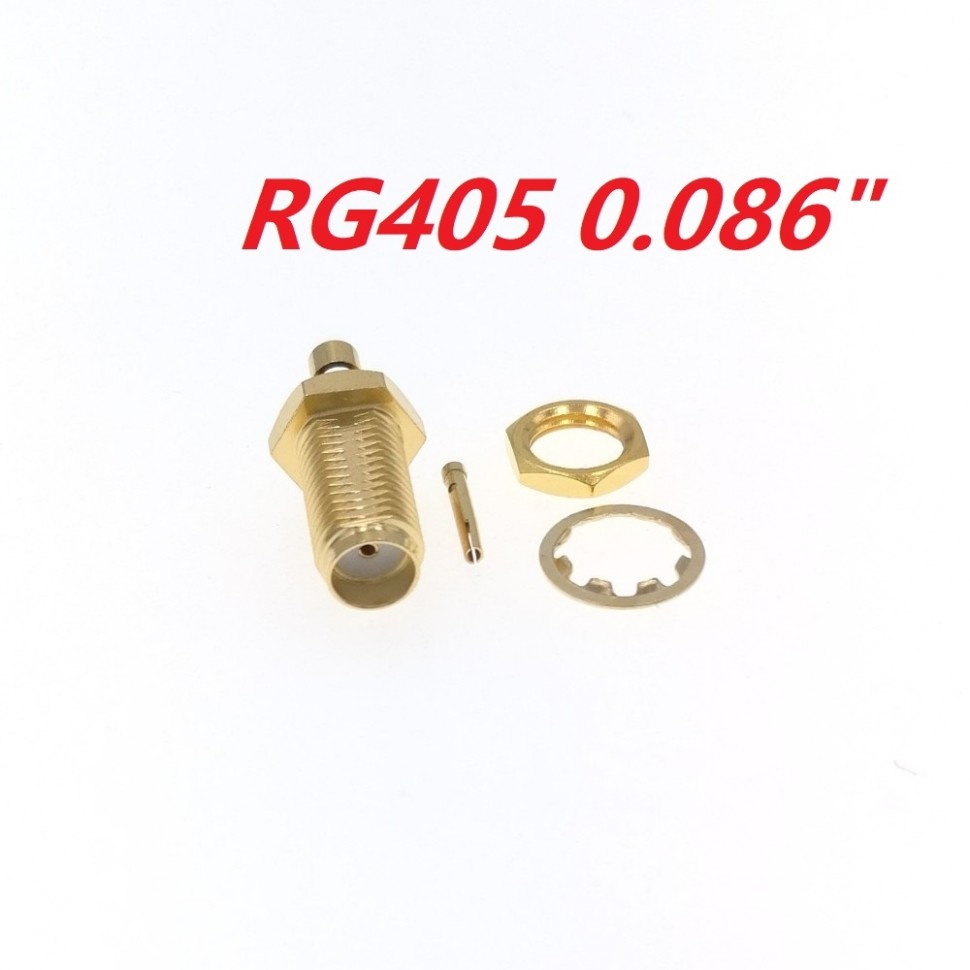 ВЧ-разъём SMA(female) под пайку RG-405