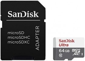 Карта памяти MICRO SDXC 64GB UHS-I SDSQUNR-064G-GN3MA SANDISK