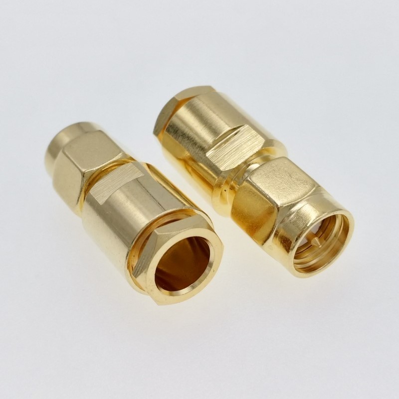 ВЧ-разъём SMA(male) прижимной под кабель RG-58