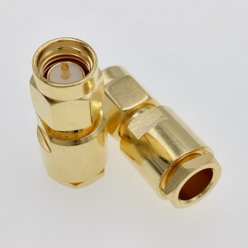 ВЧ-разъём SMA(male) прижимной под кабель RG-58