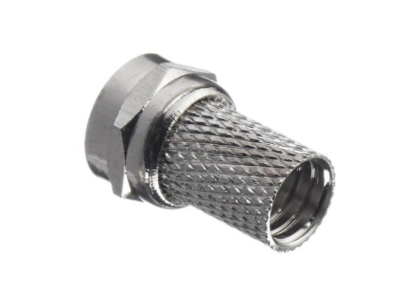 Штекер F (гайка) на RG-6/SAT-703 (медь) (F113-55), NETKO Optima 20 шт