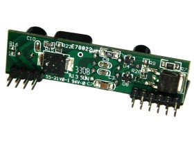 CLGB-48-12 PoE, сплиттер (PD), 48V 12W (12V), Тип 02, без корпуса, 180° контакт, зеленый РАСПРОДАЖА