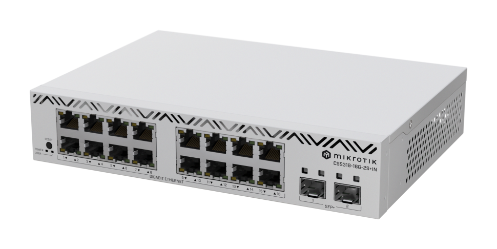 Коммутатор MikroTik CSS318-16G-2S+IN