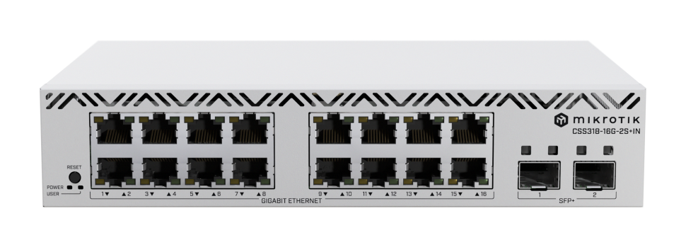 Коммутатор MikroTik CSS318-16G-2S+IN