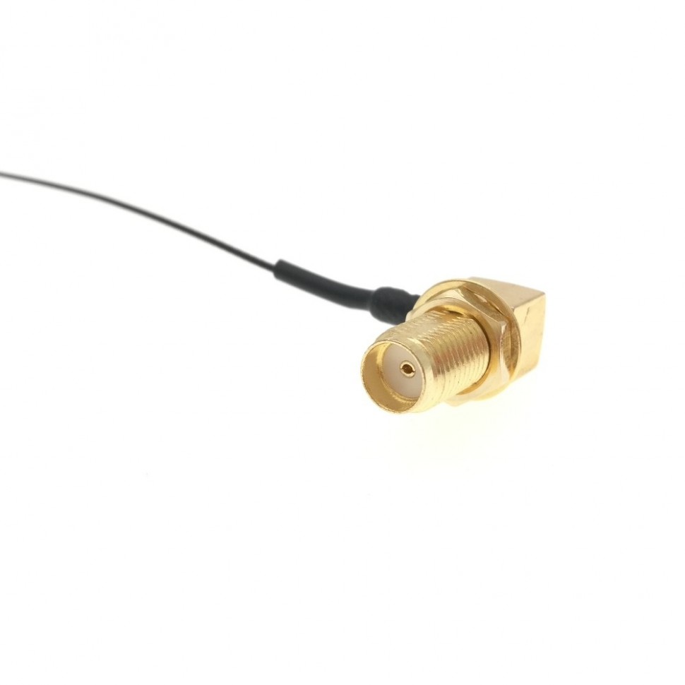 Адаптер для модема (пигтейл) IPEX4(MHF4)-SMA(female)угловой кабель RF0,81 20см.