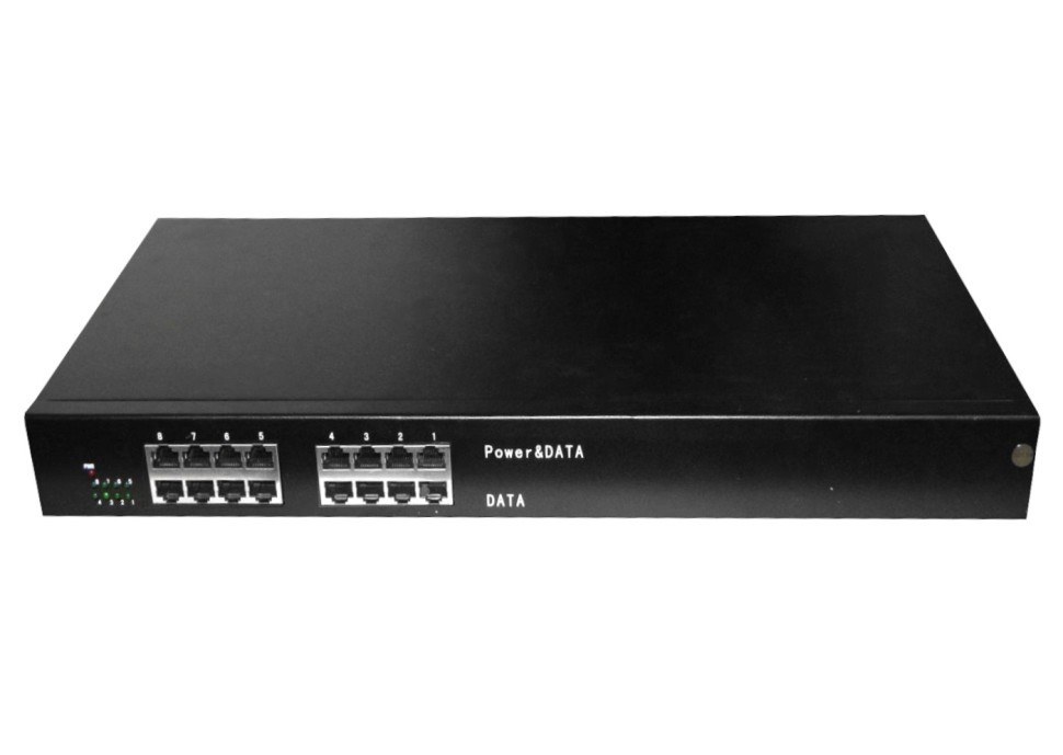 NMS1830 PoE, инжектор (PSE), Midspan, 8 x 2 RJ-45 Gigabit Ethernet портов, PoE 802.3at, 25W, кабель питания ЕВРО, черный РАСПРОДАЖА