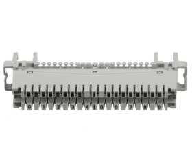 Плинт LSA Profil неразмыкаемый, ABS, 10 пар, медные контакты, универсальный, нумерация (0-9), серый NETKO Optima