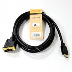Кабель а/в TVCOM 2m м HDMI to DVI-D (19M -25M LCG135E-2M
