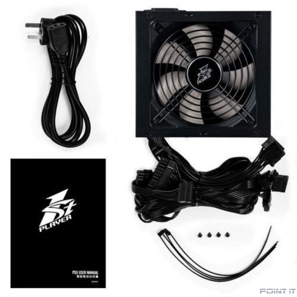 1STPLAYER Блок питания DK PREMIUM 500W / ATX 2.4, APFC, 80 PLUS BRONZE, 120mm fan / PS-500AX