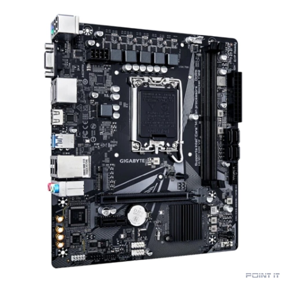 Gigabyte H610M S2H V2 Soc-1700 Intel H610 2xDDR5 mATX AC`97 8ch(7.1) GbLAN+VGA+HDMI+DP