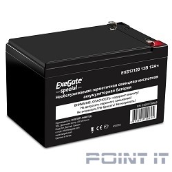 Exegate ES255176RUS Аккумуляторная батарея Exegate Special EXS12120, 12В 12Ач, клеммы F1