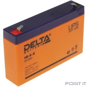 Delta HR 6-9 (9 А\ч, 6В) свинцово- кислотный аккумулятор 