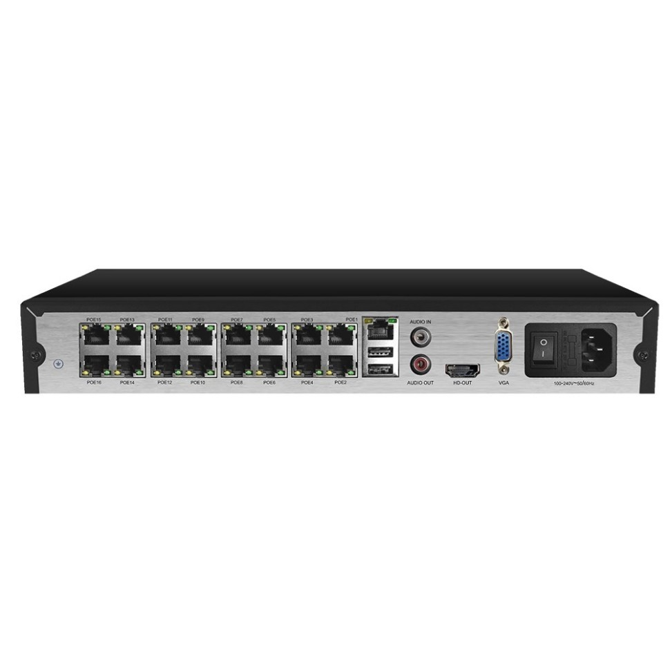 AR-N1641F - сетевой IP видеорегистратор (NVR), 16 портов PoE (до 8 Мп)