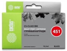 Картридж BLACK 10.2ML CS-CLI451BK CACTUS
