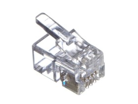 Коннектор RJ9 (4p4c), для телефонных трубок (нож с 2-мя зубцами), 100шт., NETKO Optima